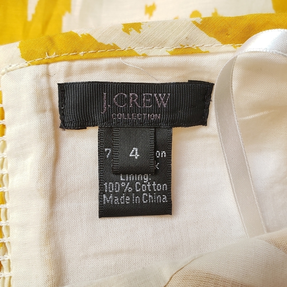 J. Crew Yellow and White Paisley Maxi Dress - Picture 12 of 13